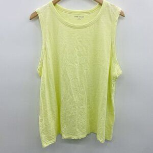 Lane Bryant Womens Plus Size 18/20 Crewneck Sleeveless Burnout Tank Top 2403